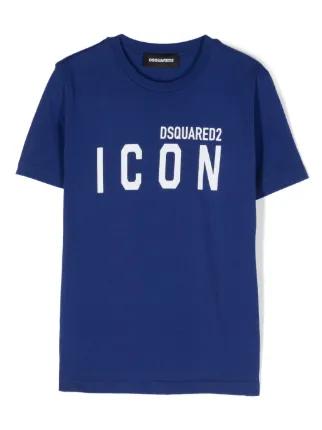 【SEAL限定商品】 DSQUARED2 KIDS JP FARFETCH | ブルー | Tシャツ ロゴ トップス