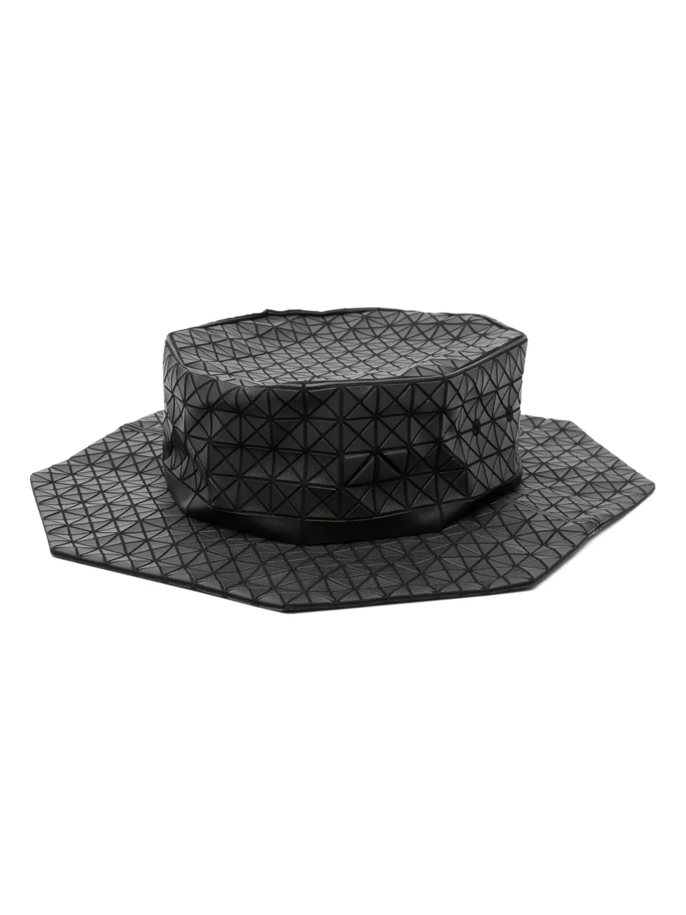 geometric-design flat-peak hat