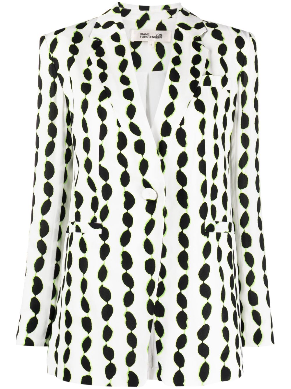 Image 1 of DVF Diane von Furstenberg Dalton abstract-print blazer