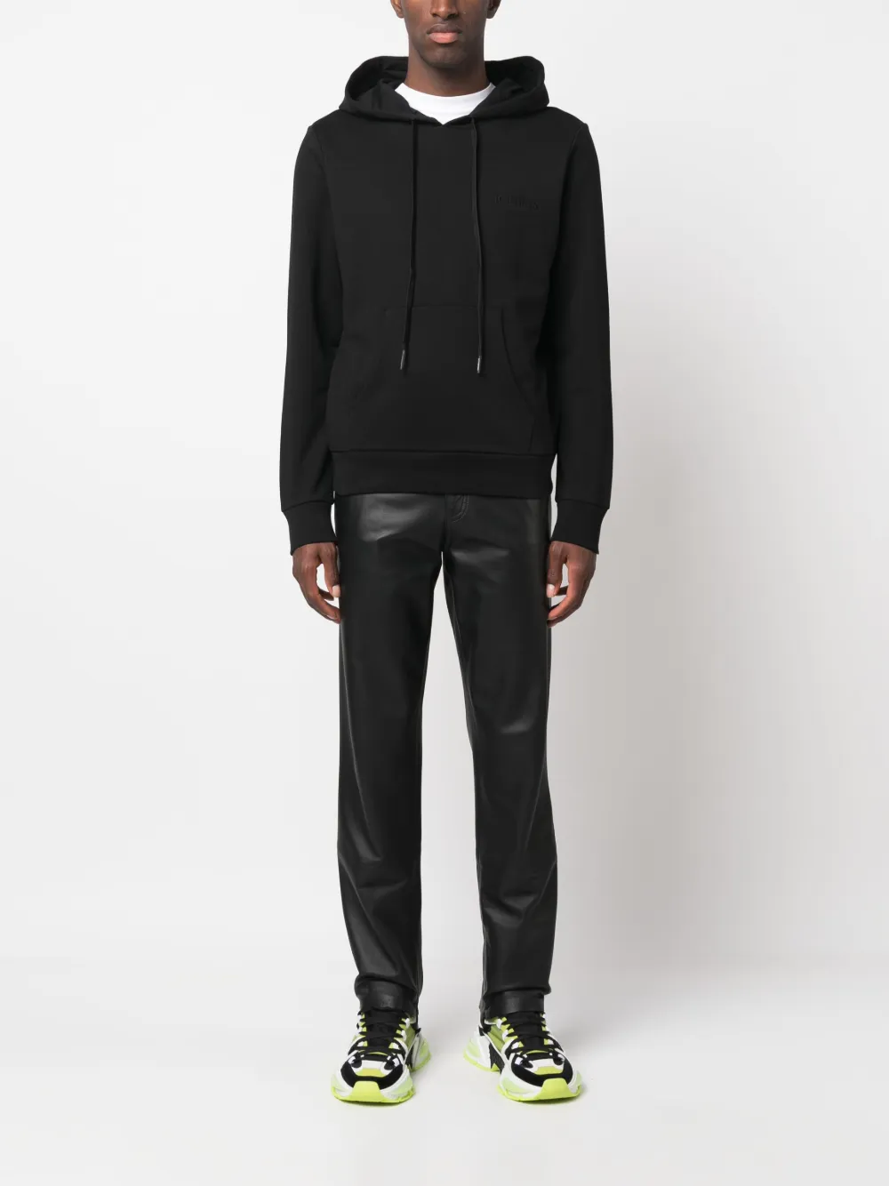 Iceberg Hoodie met geborduurd logo - Zwart
