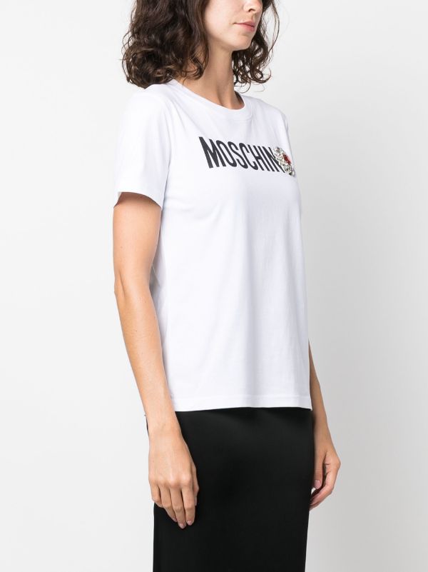 Moschino Logo Print T-shirt - Farfetch