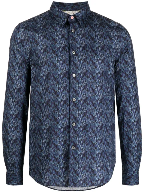 PS Paul Smith abstract-print long-sleeved shirt