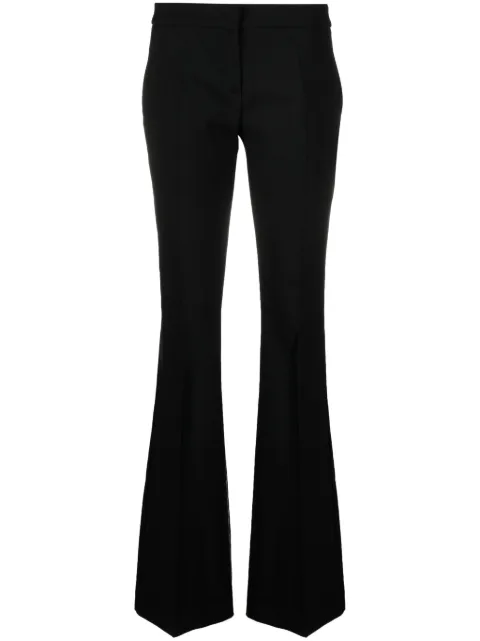 Blumarine flared wool-blend trousers