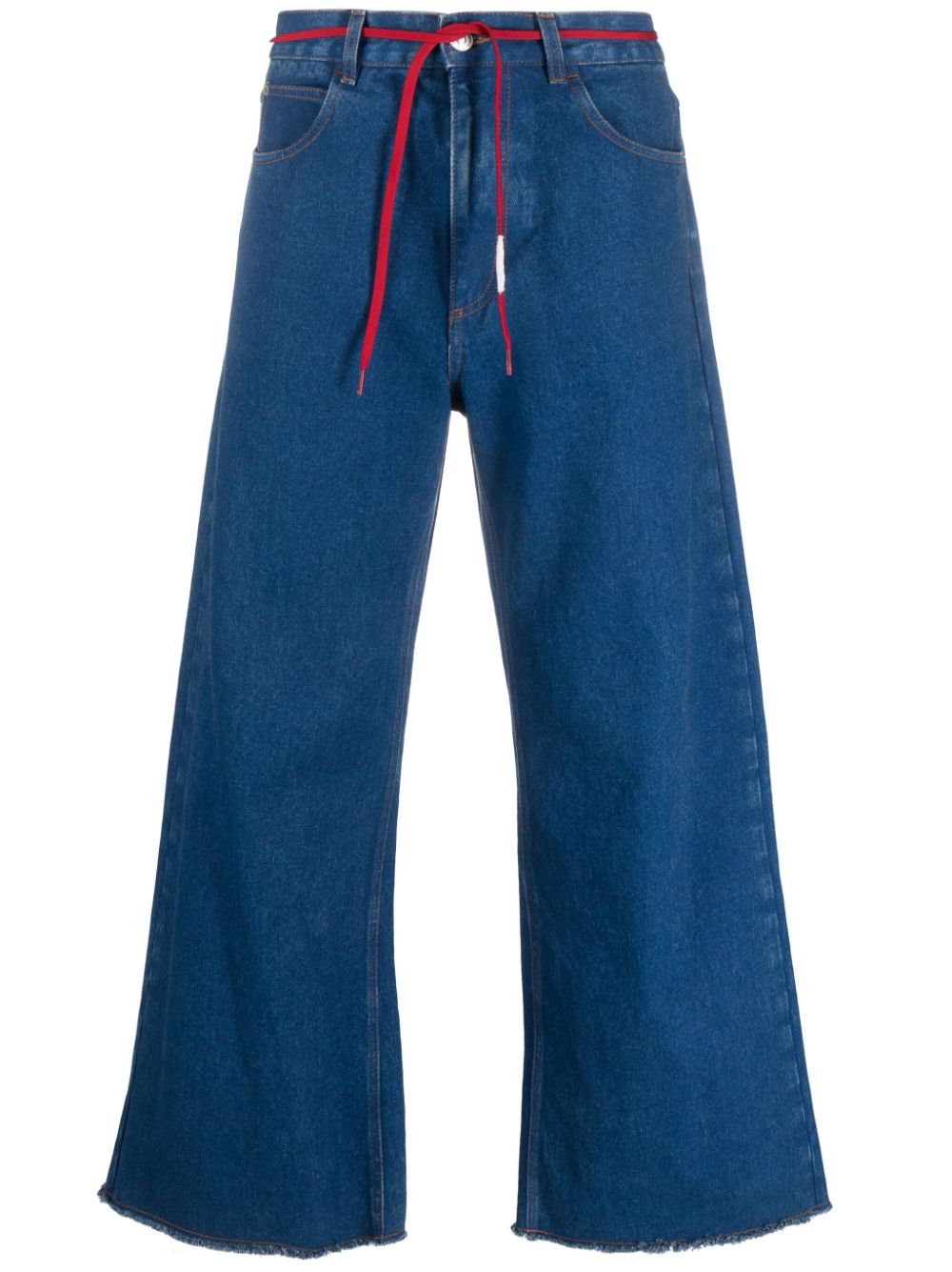 mid-rise wide-leg jeans