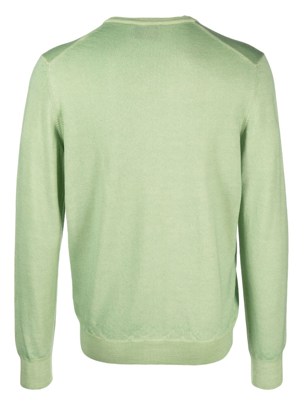 D4.0 virgin-wool crew-neck jumper - Groen