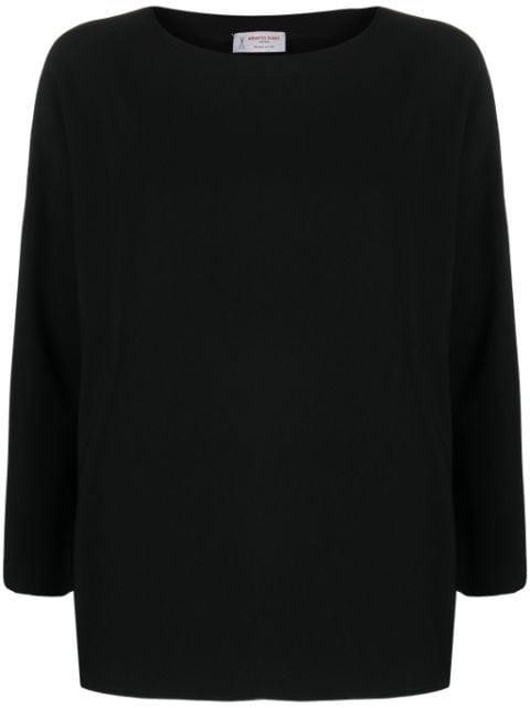 Alberto Biani crew-neck long-sleeve blouse