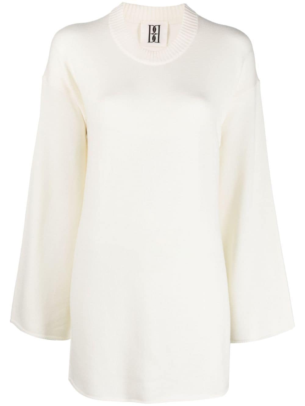 BY MALENE BIRGER ROLLED-TRIM KNITTED JUMPER