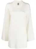 By Malene Birger rolled-trim knitted jumper - Neutrals
