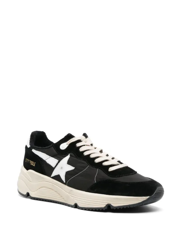 Golden Goose star-patch lace-up Sneakers | Black | FARFETCH