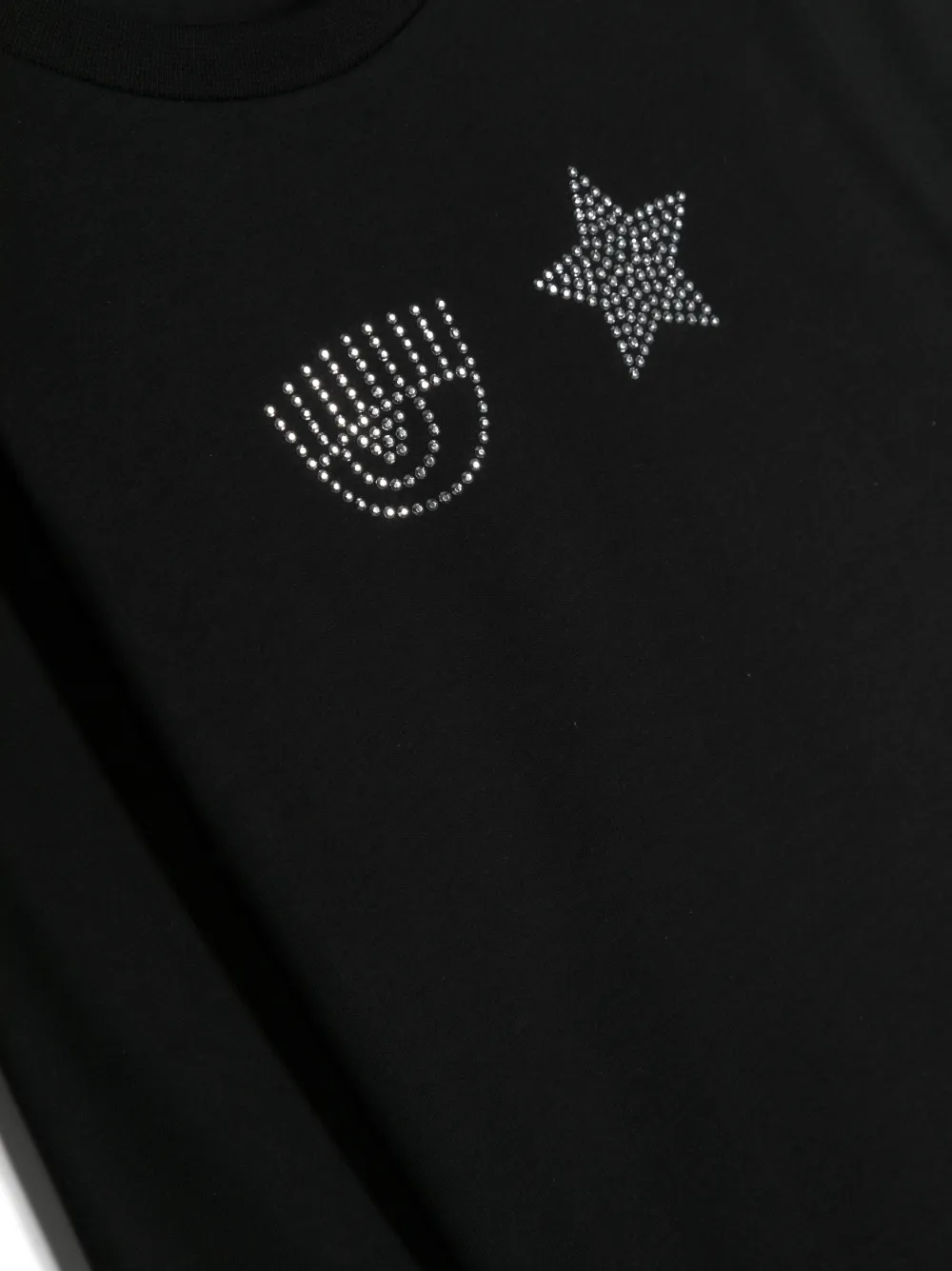 Chiara Ferragni Kids Felpa in cotone con decorazione | Top | Image 3