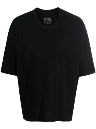 Homme Plissé Issey Miyake short-sleeve Cotton T-shirt | Black