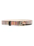 Paul Smith striped leather belt - Multicolour
