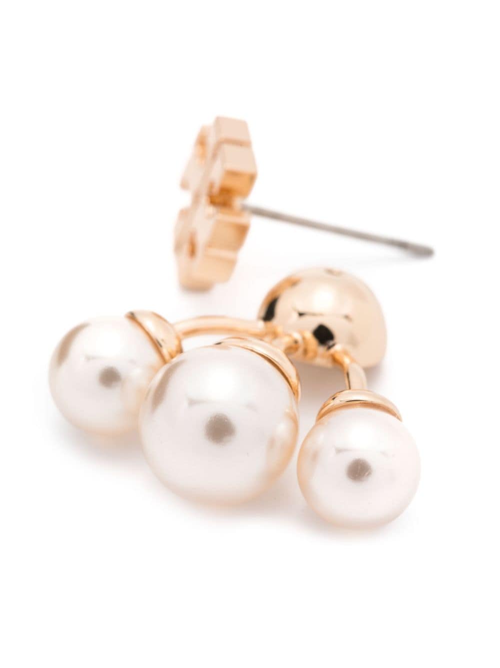 Image 2 of Tory Burch Kira post-back pearl earrings