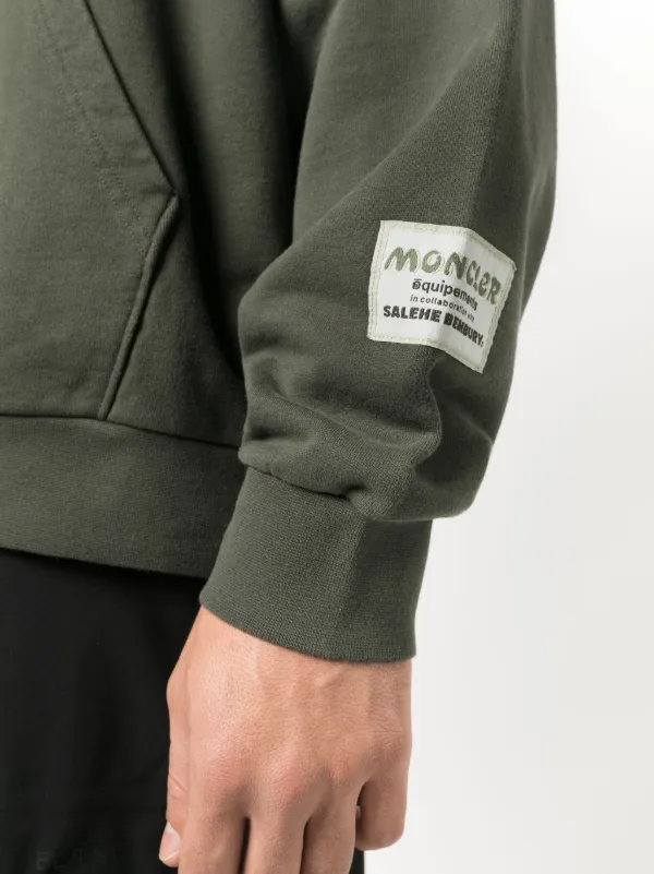 Moncler x Salehe Bembury logo-print Hoodie | Green | FARFETCH JO Moncler x Salehe Bembury logo-print Hoodie | Green | FARFETCH JO