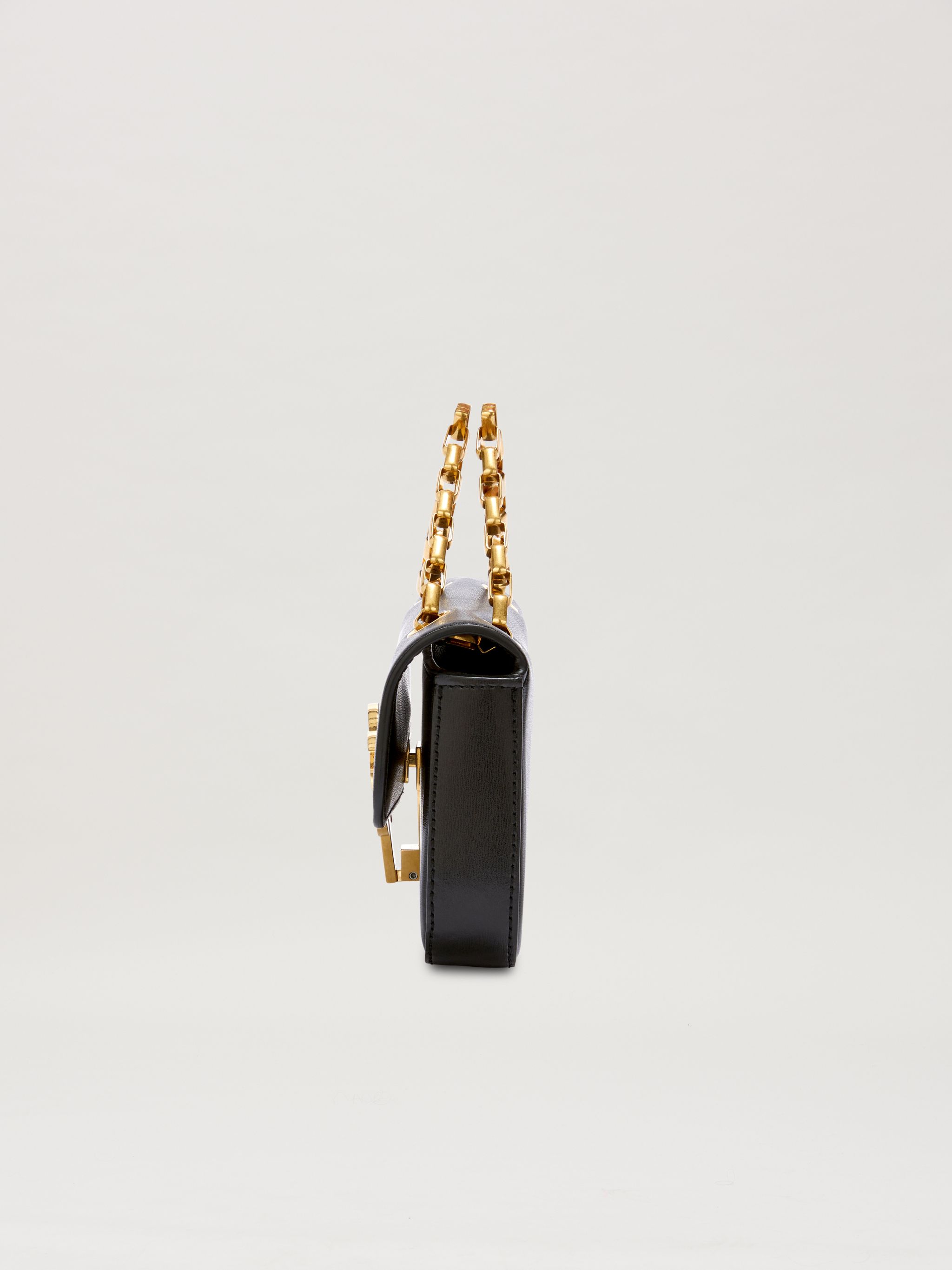 LEATHER BRIDGE BAG in black - Palm Angels® Official