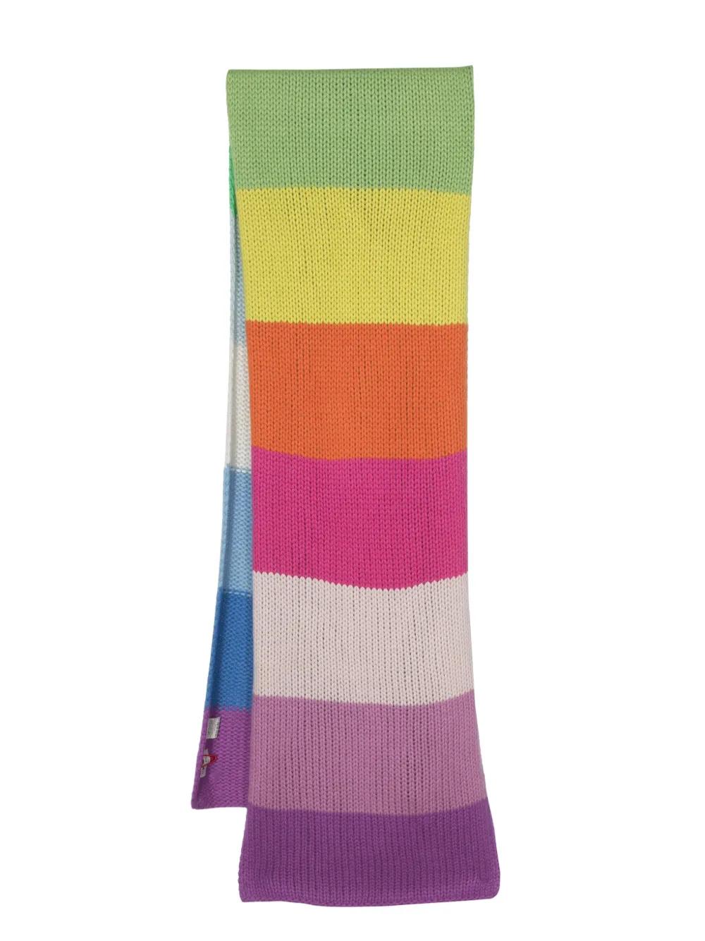 MOULETA colour-block knitted scarf