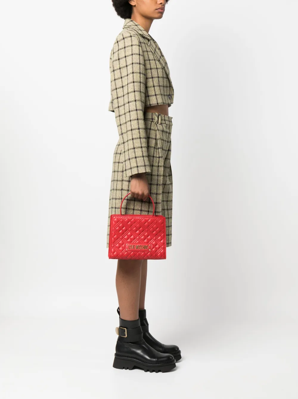 Love Moschino Shopper met logo - Rood