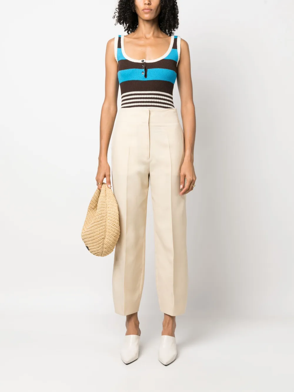 Marni Gestreepte body - Bruin
