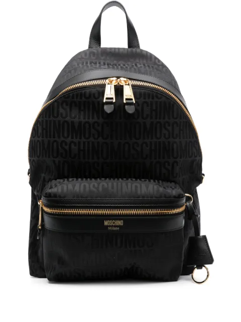 Moschino monogram jacquard backpack