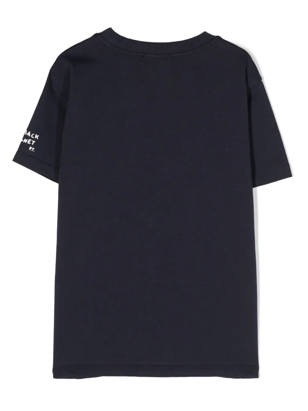 Paolo Pecora Kids x Pietro Terzini T-shirt met tekst - Blauw
