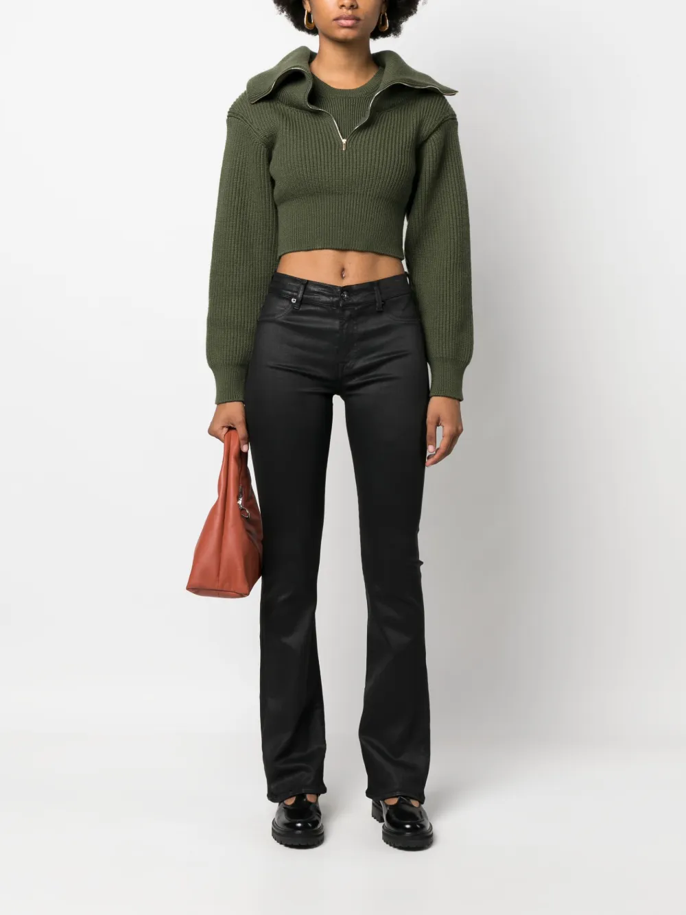 7 For All Mankind Flared broek - Zwart