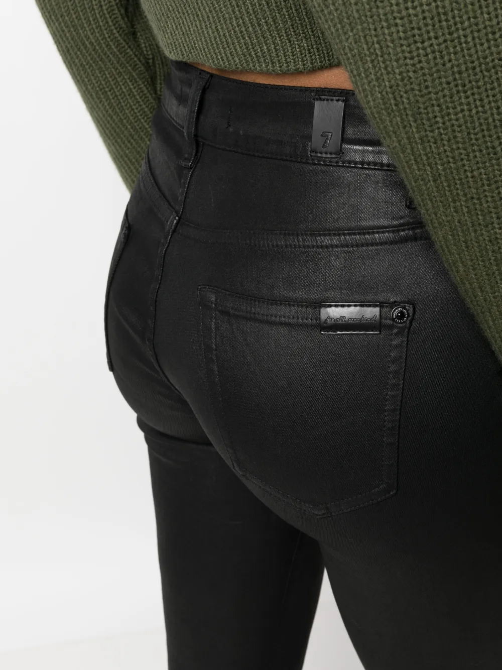 Mango belle coated new arrivals jeans