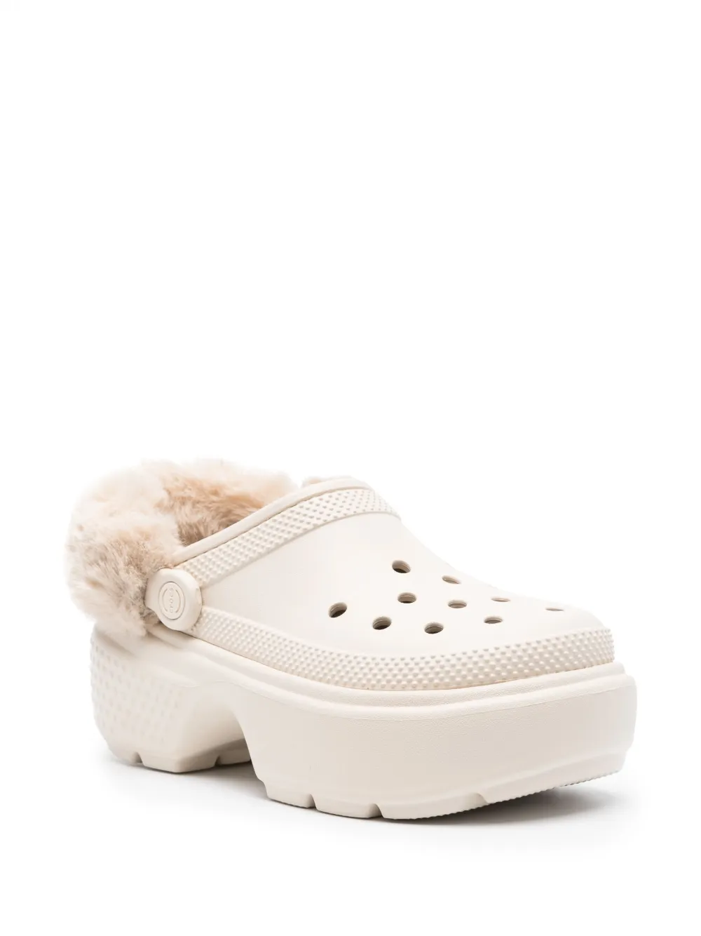 Crocs faux-fur platform clogs | Women | Image 2
