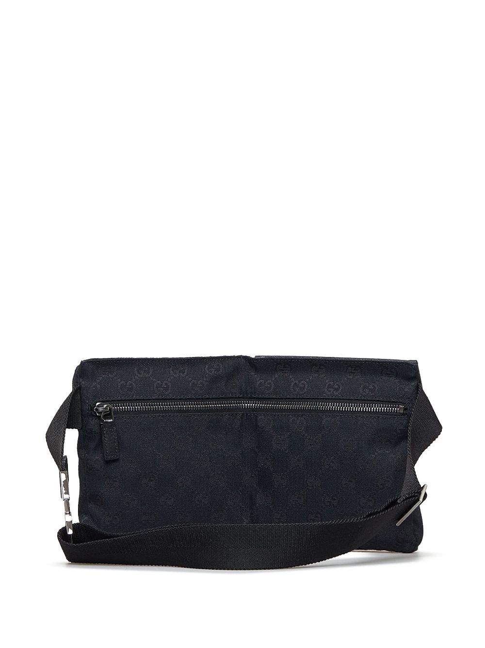 Gucci Pre-Owned dual-pocket GG Canvas belt bag - Zwart