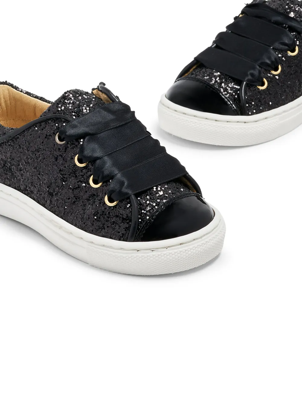 Glitter-Embellished Low-Top Sneakers