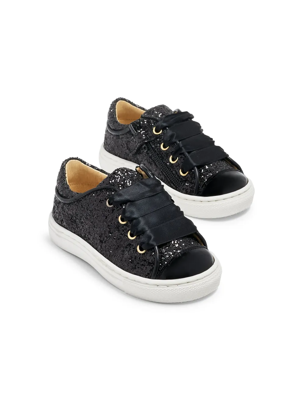 Glitter-Embellished Low-Top Sneakers