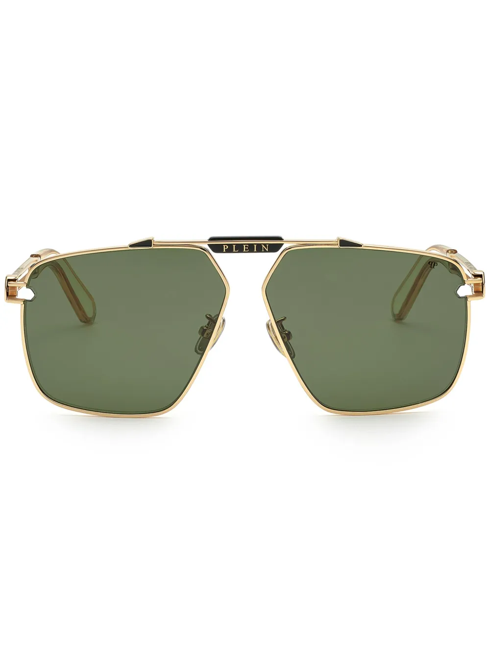 Philipp Plein Seventies Spp049m Sunglasses In Green