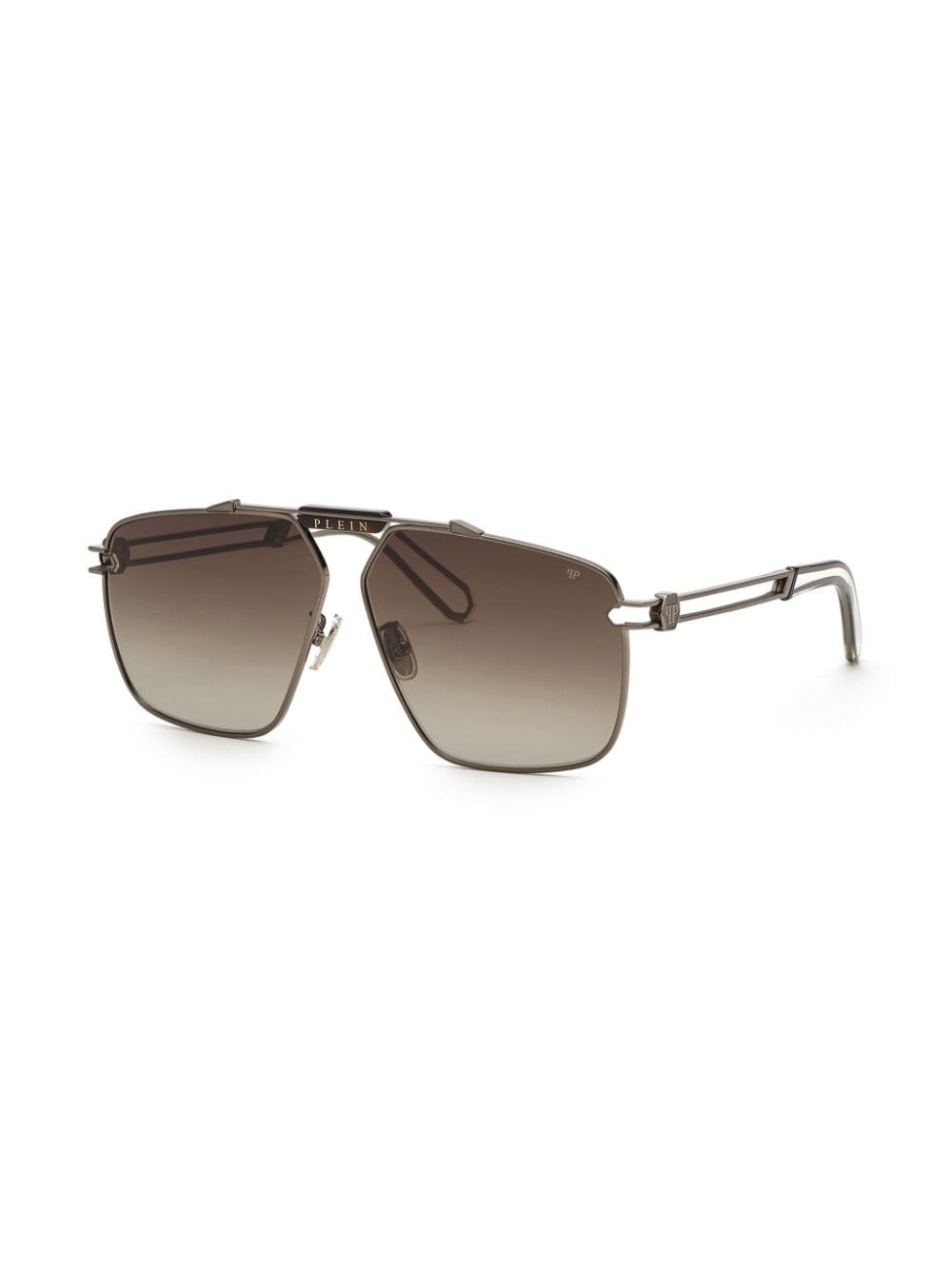 Philipp Plein Seventies geometric sunglasses - Zilver