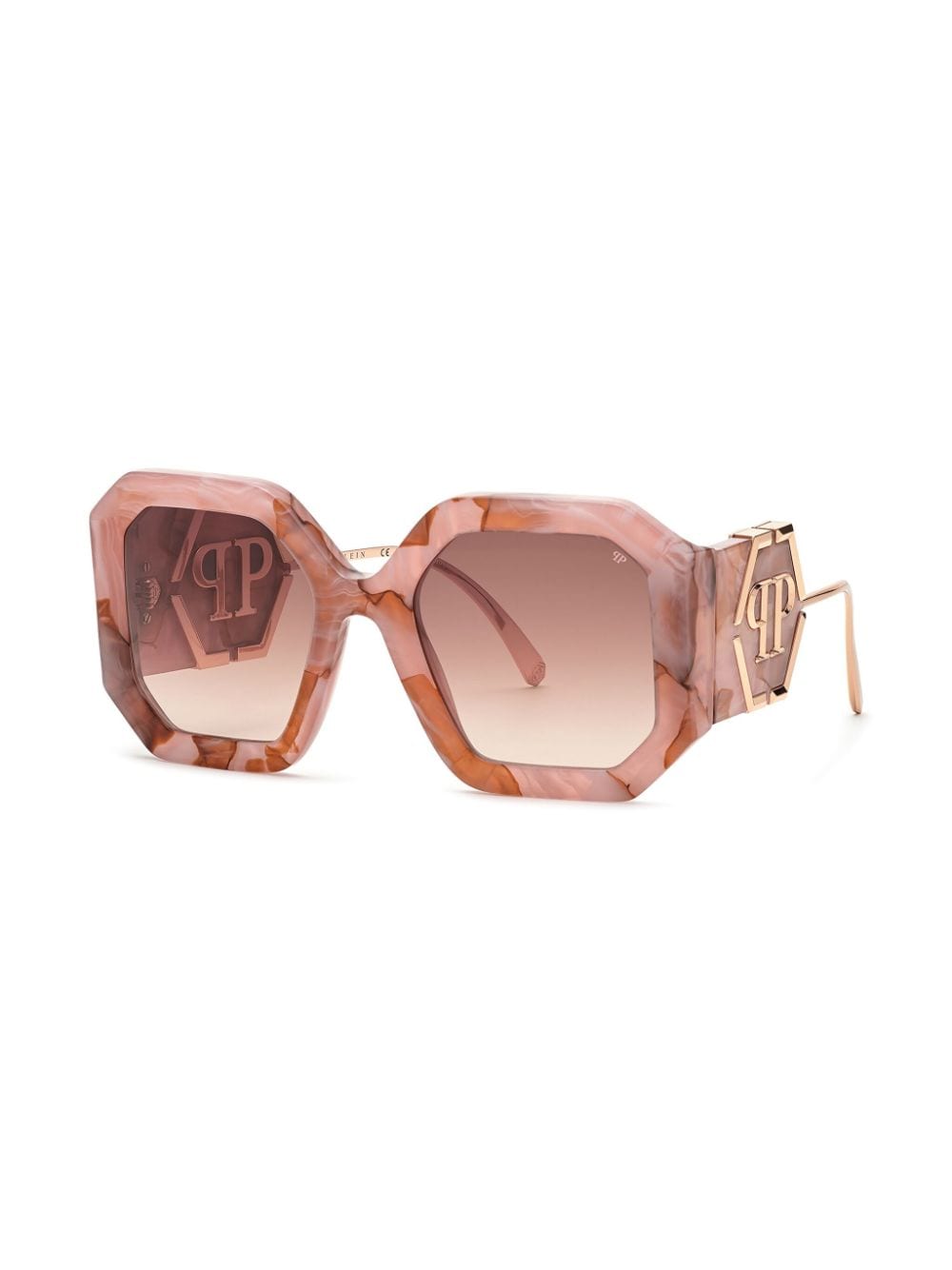 Philipp Plein Diva oversize-frame sunglasses - Roze