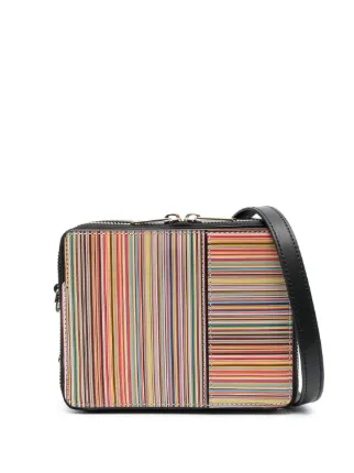 美品 PAUL SMITH ショルダーバッグ マルチカラー ブラック 楽天市場】Paul Smith ポールスミスマルチカラーストライプ