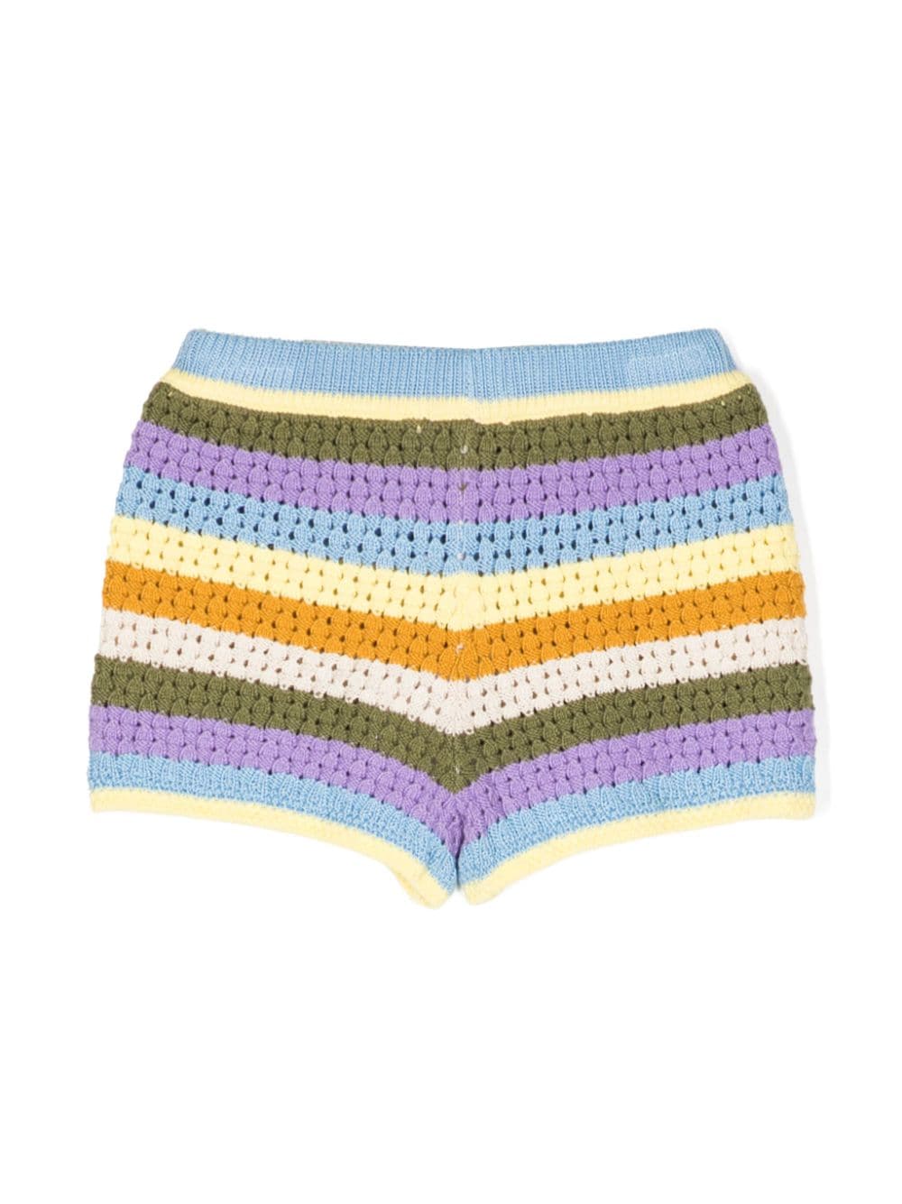 ZIMMERMANN Halcyon striped knit shorts - Veelkleurig