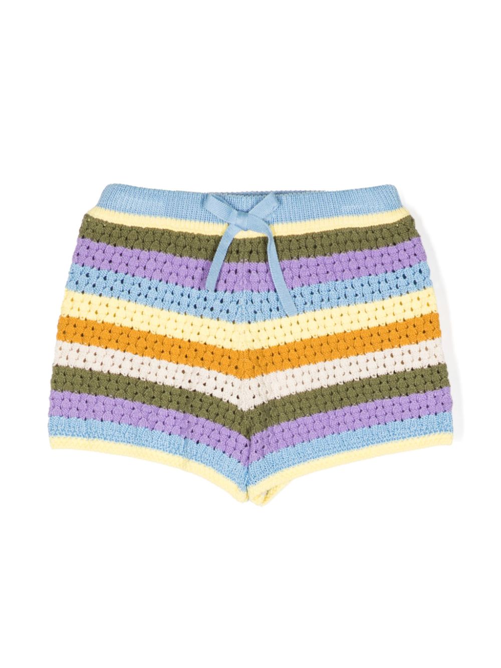 ZIMMERMANN Halcyon striped knit shorts - Multicolour