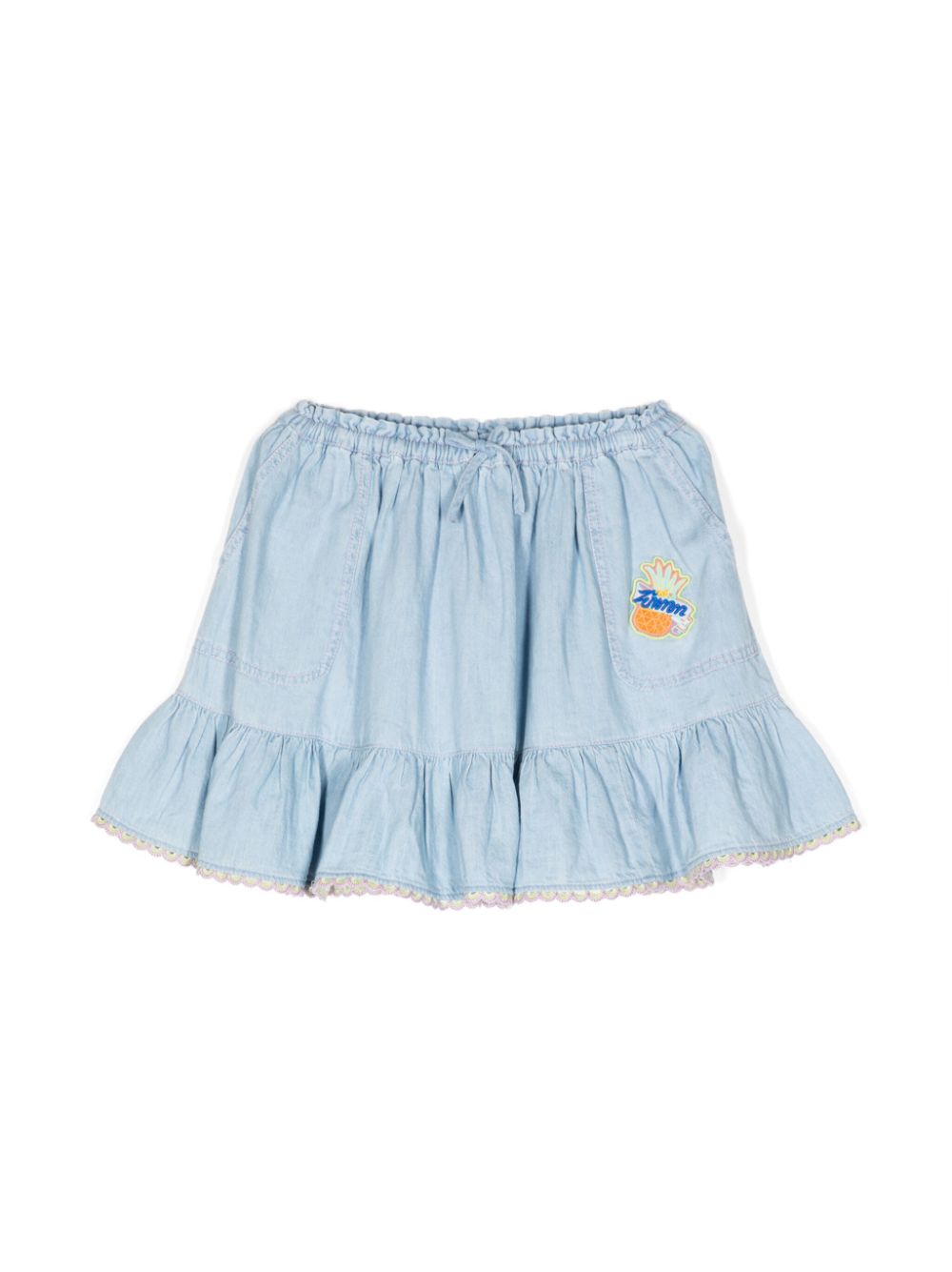 ZIMMERMANN Halcyon denim miniskirt - Blue