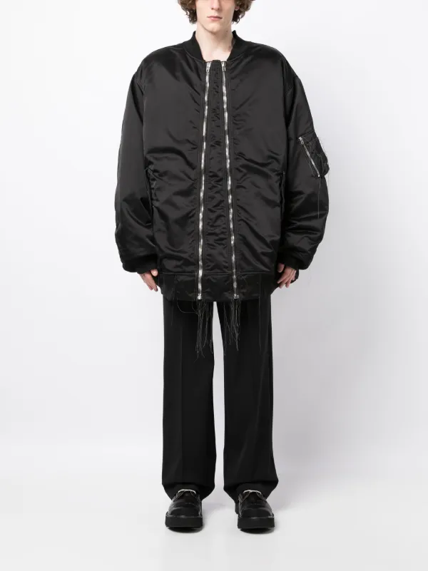 Nicolas Andreas Taralis exposed-seam zip-up Bomber Jacket - Farfetch