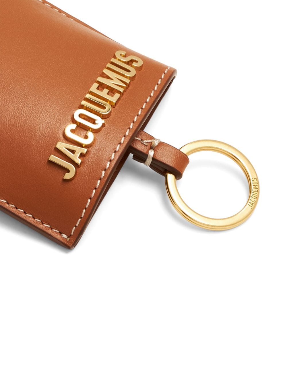Shop Jacquemus Le Porte Clés Bagage Keychain In Brown