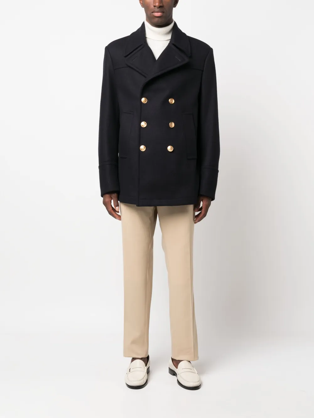 Bally wool double-breast jacket - Blauw