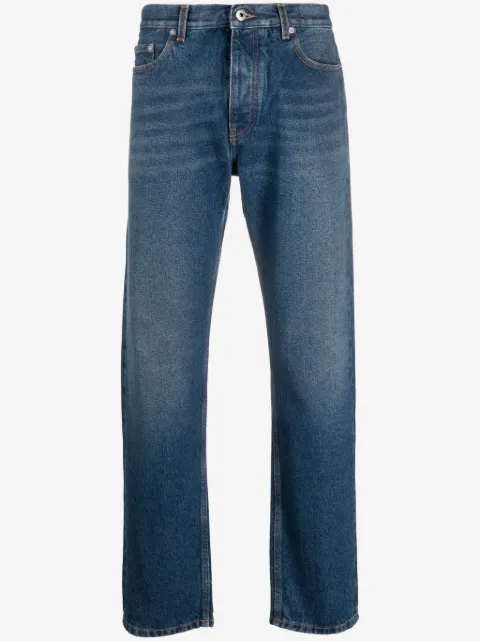 Off-White stonewashed straight-leg jeans