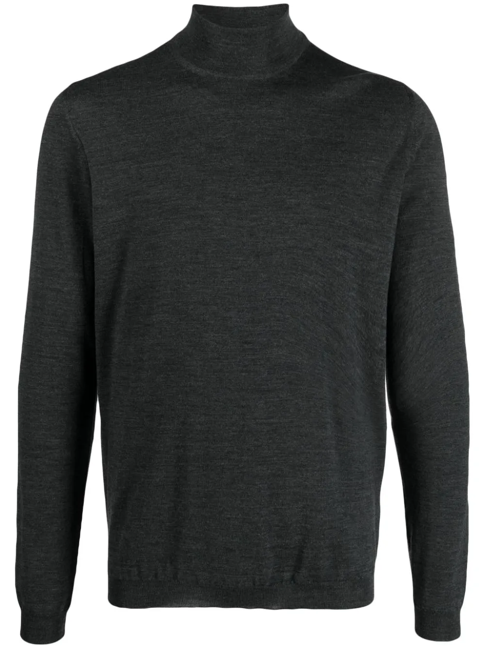 Shop Goes Botanical Roll-neck Knit Jumper In Grey