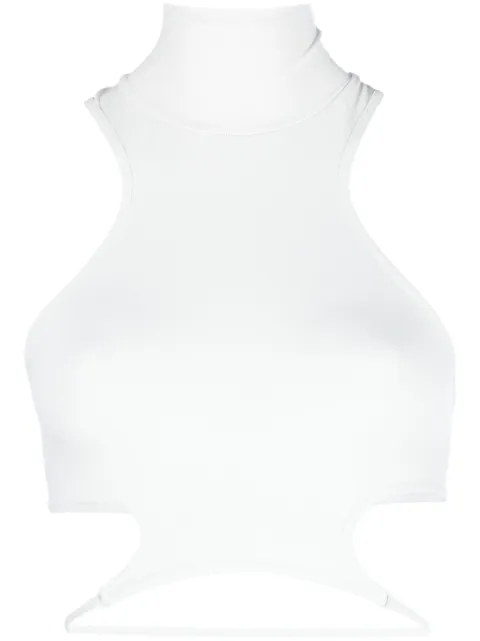 ANDREĀDAMO Sculpting jersey crop top