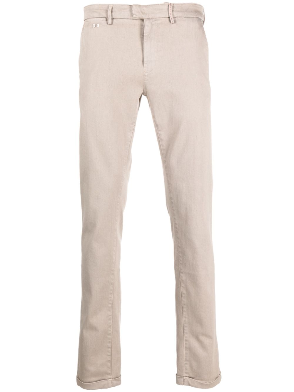 Sartoria Tramarossa slim-fit cotton trousers - Neutrals