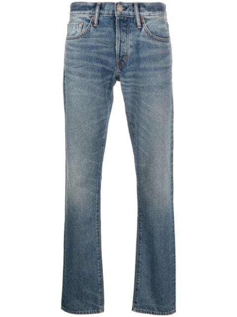 TOM FORD Gerade Jeans mit Stone-Wash-Effekt