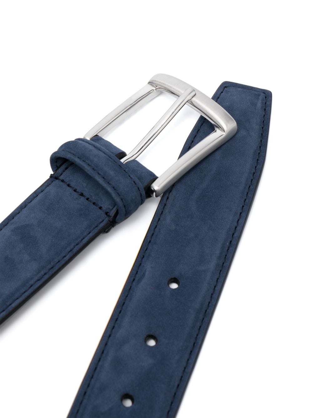 Anderson's contrast-stitch suede belt - Blauw