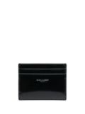 Saint Laurent Paris leather cardholder - Black