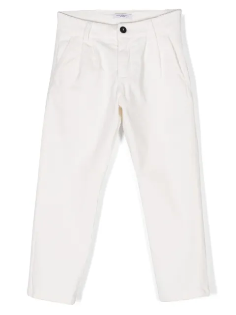 Paolo Pecora Kids pantalones de vestir con pinzas