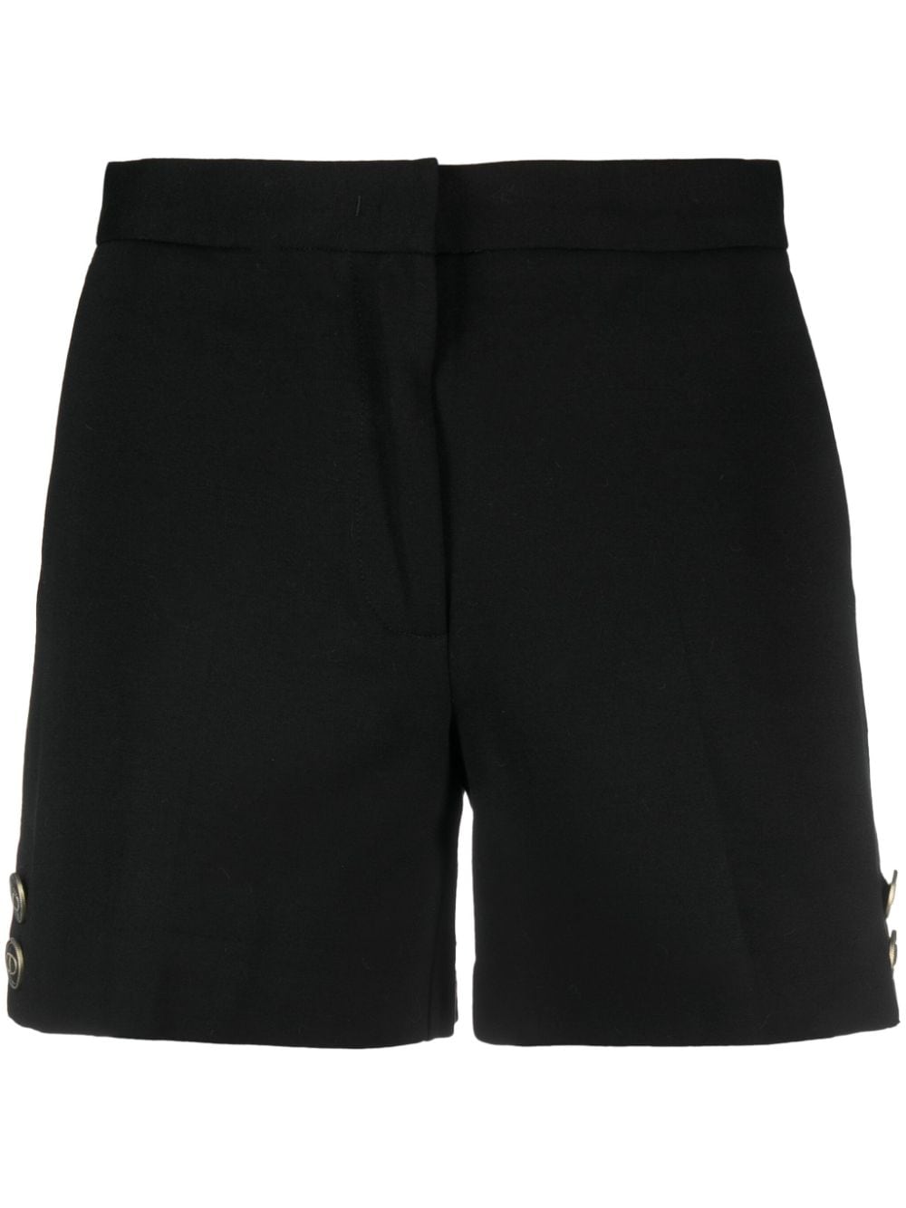 Twinset High-waisted Tailored Shorts In Black