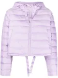 TWINSET logo-patch hooded jacket - Purple
